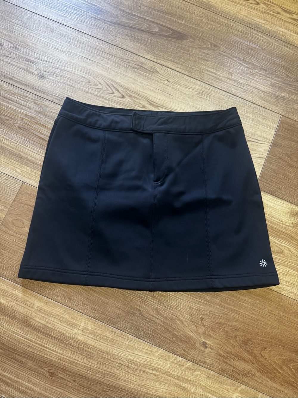 Athleta Black Performance Skirt with Subtle Logo